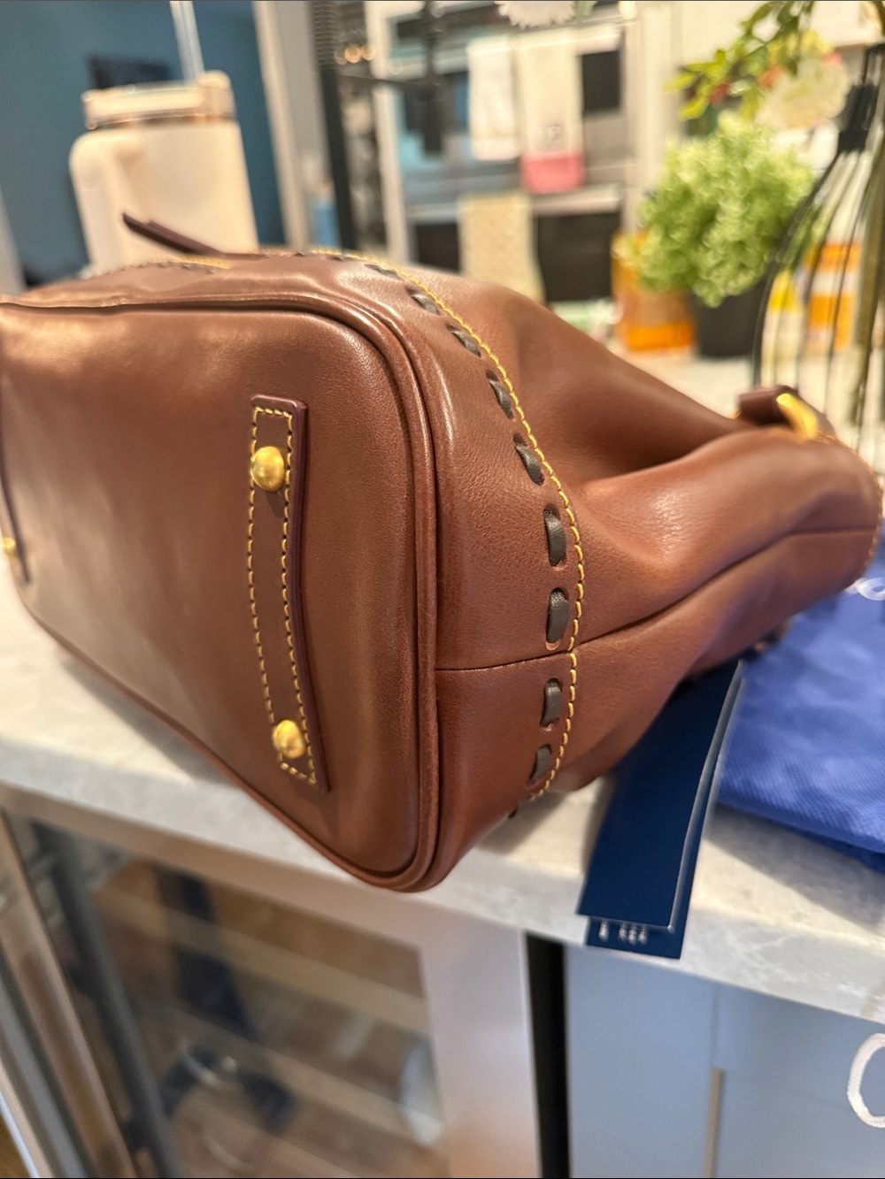 Dooney & Bourke Florentine Flap Satchel - Picture 4 of 7